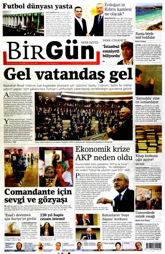 Gazete manşetleri (30.01.2016) - 12
