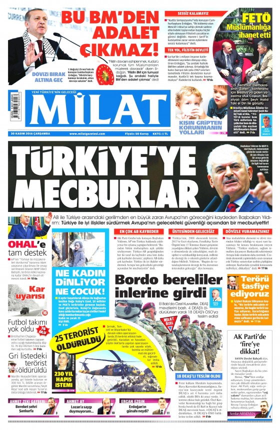 Gazete manşetleri (30.01.2016) - 15