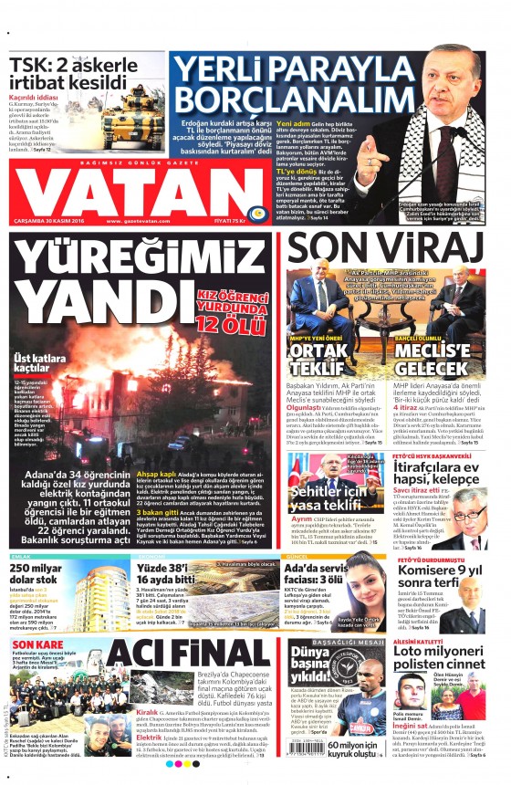 Gazete manşetleri (30.01.2016) - 13