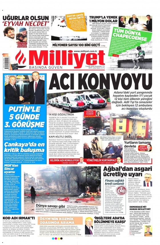 Gazete Manşetleri (01.12.2016) - 6