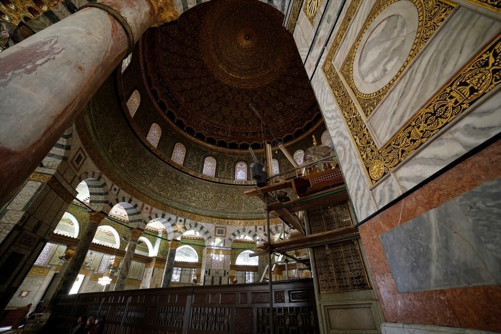 Mescid-i Aksa'nın iç restorasyon işlemi tamamlandı - 7