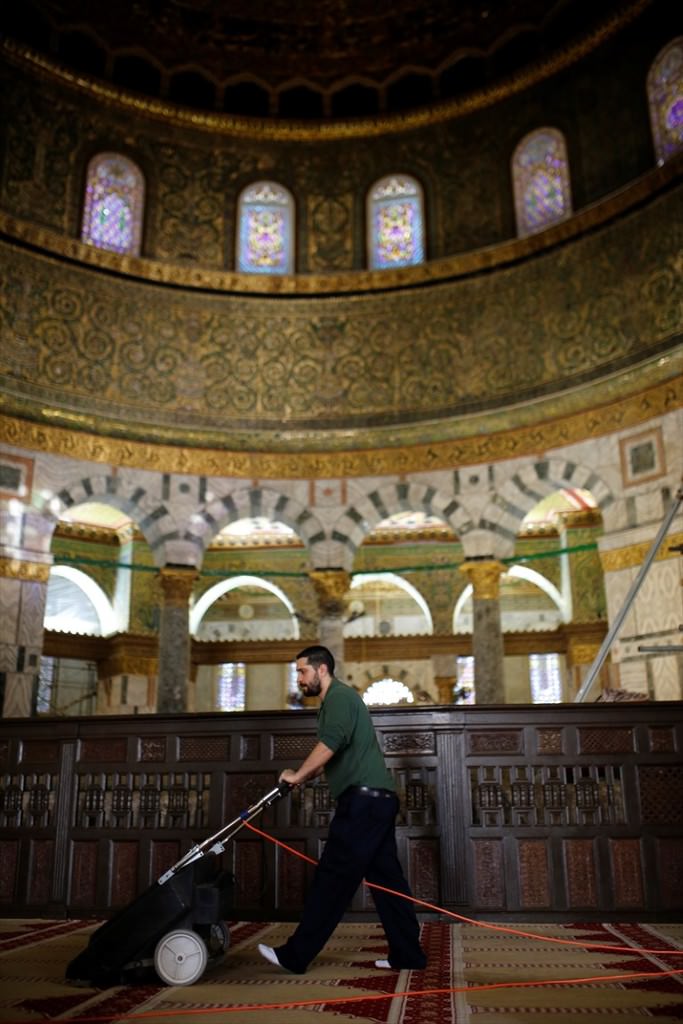Mescid-i Aksa'nın iç restorasyon işlemi tamamlandı - 8