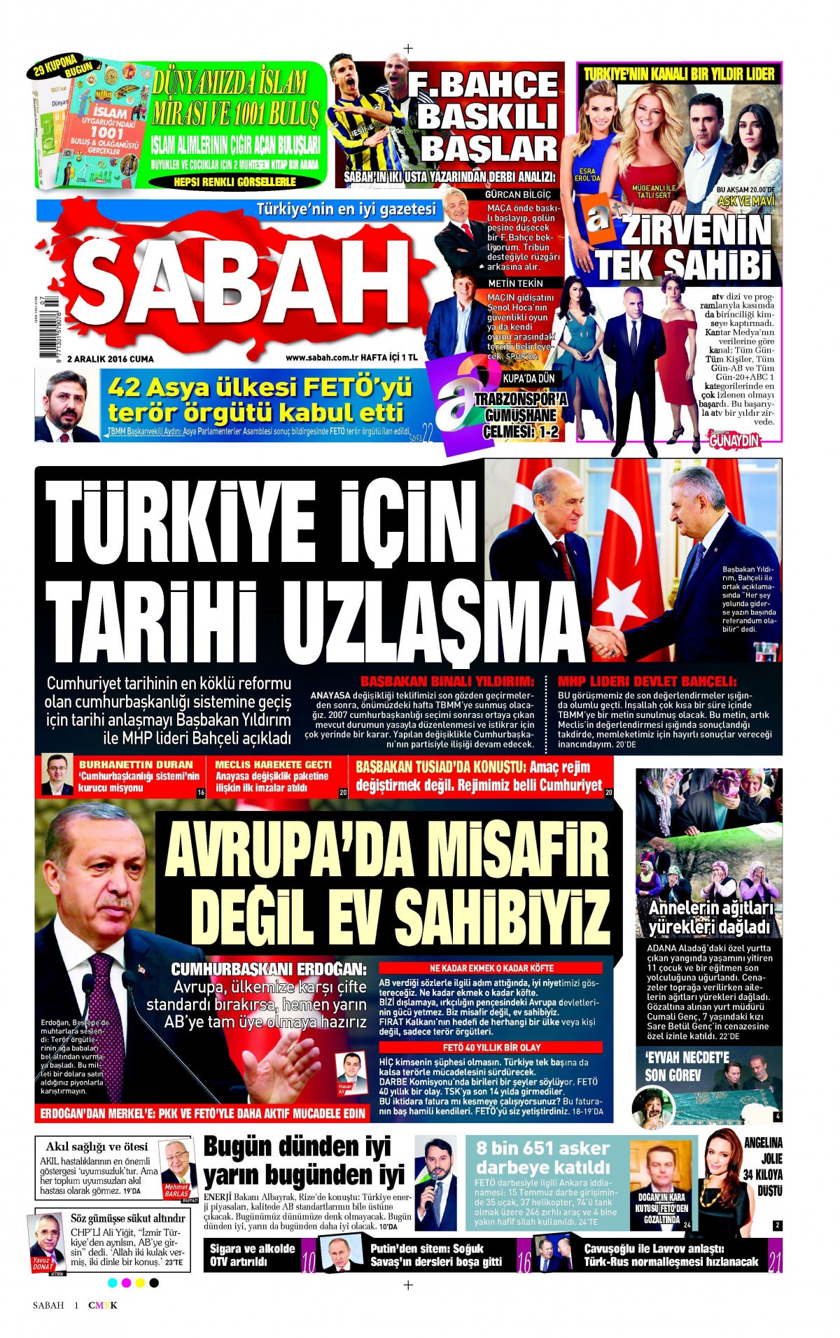 2 Aralık  2016 gazete manşetleri - 21