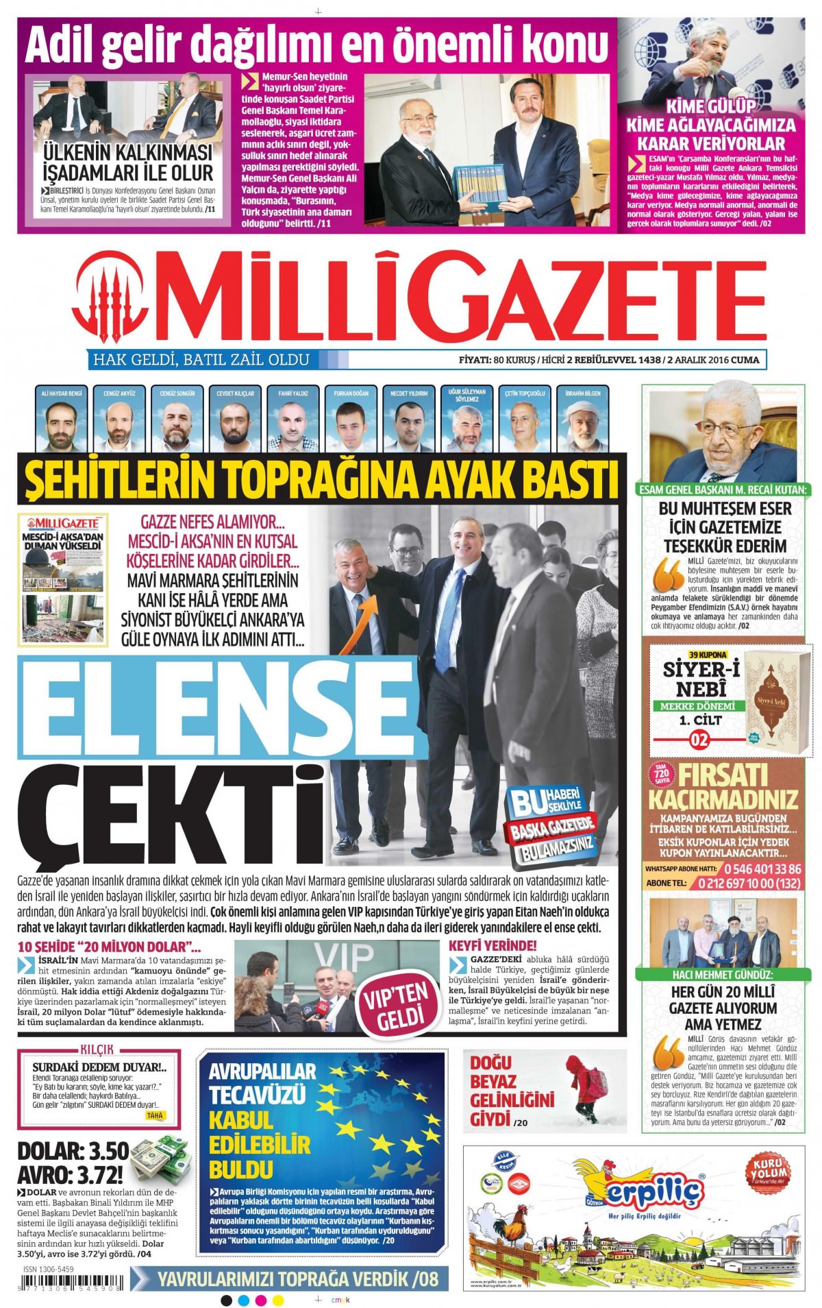 2 Aralık  2016 gazete manşetleri - 15