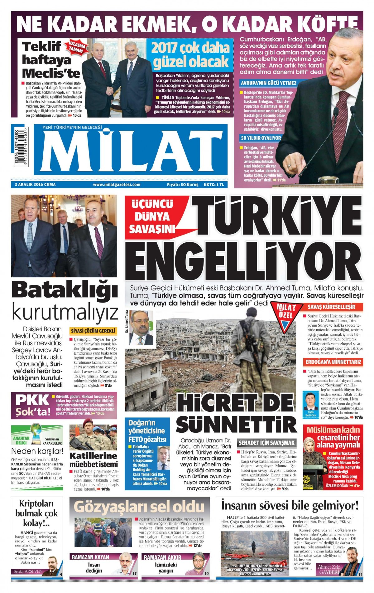 2 Aralık  2016 gazete manşetleri - 10