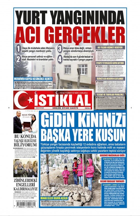 4 Aralık 2016 gazete manşetleri - 574