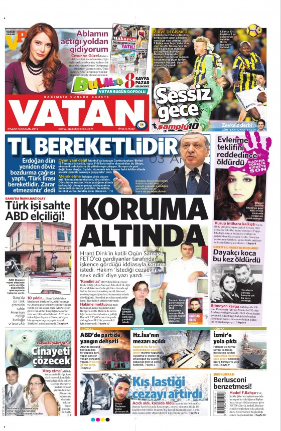 4 Aralık 2016 gazete manşetleri - 579