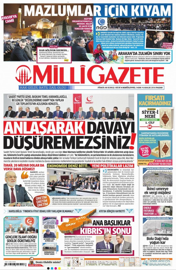 4 Aralık 2016 gazete manşetleri - 593