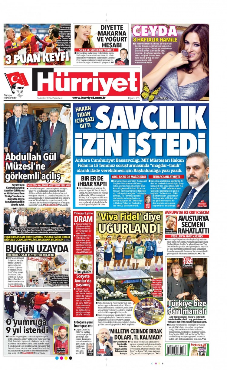 5 Aralık 2016 gazete manşetleri - 771