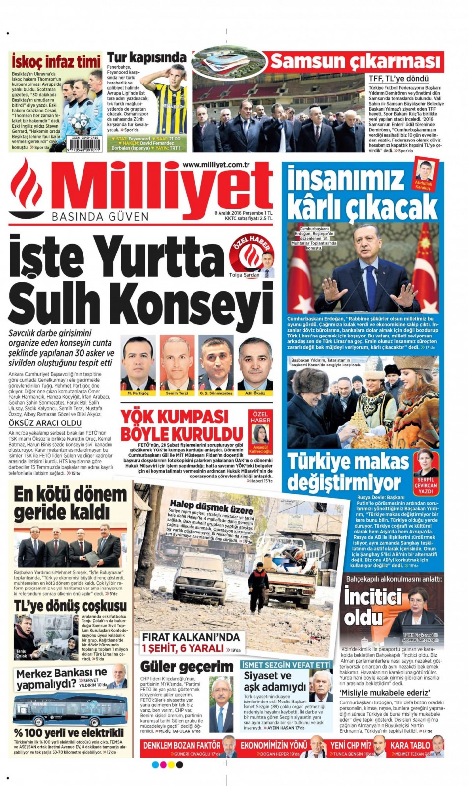 8 Aralık 2016 gazete manşetleri - 216