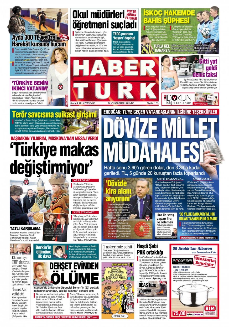 8 Aralık 2016 gazete manşetleri - 107