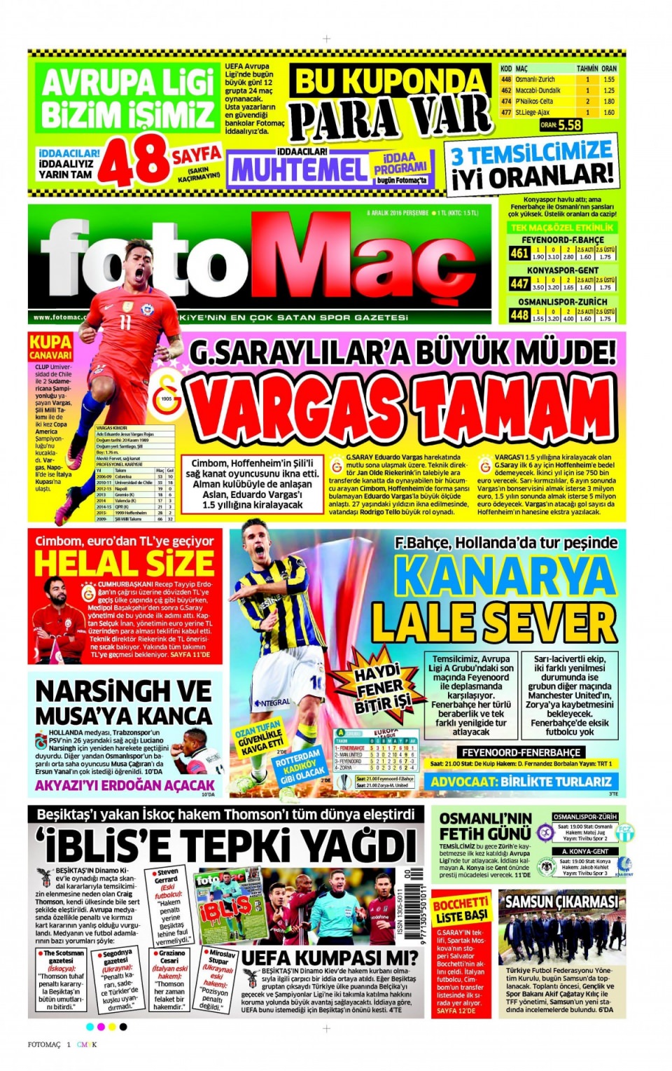 8 Aralık 2016 gazete manşetleri - 591