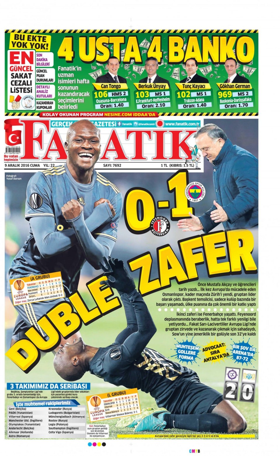 9 Aralık 2016 gazete manşetleri - 422