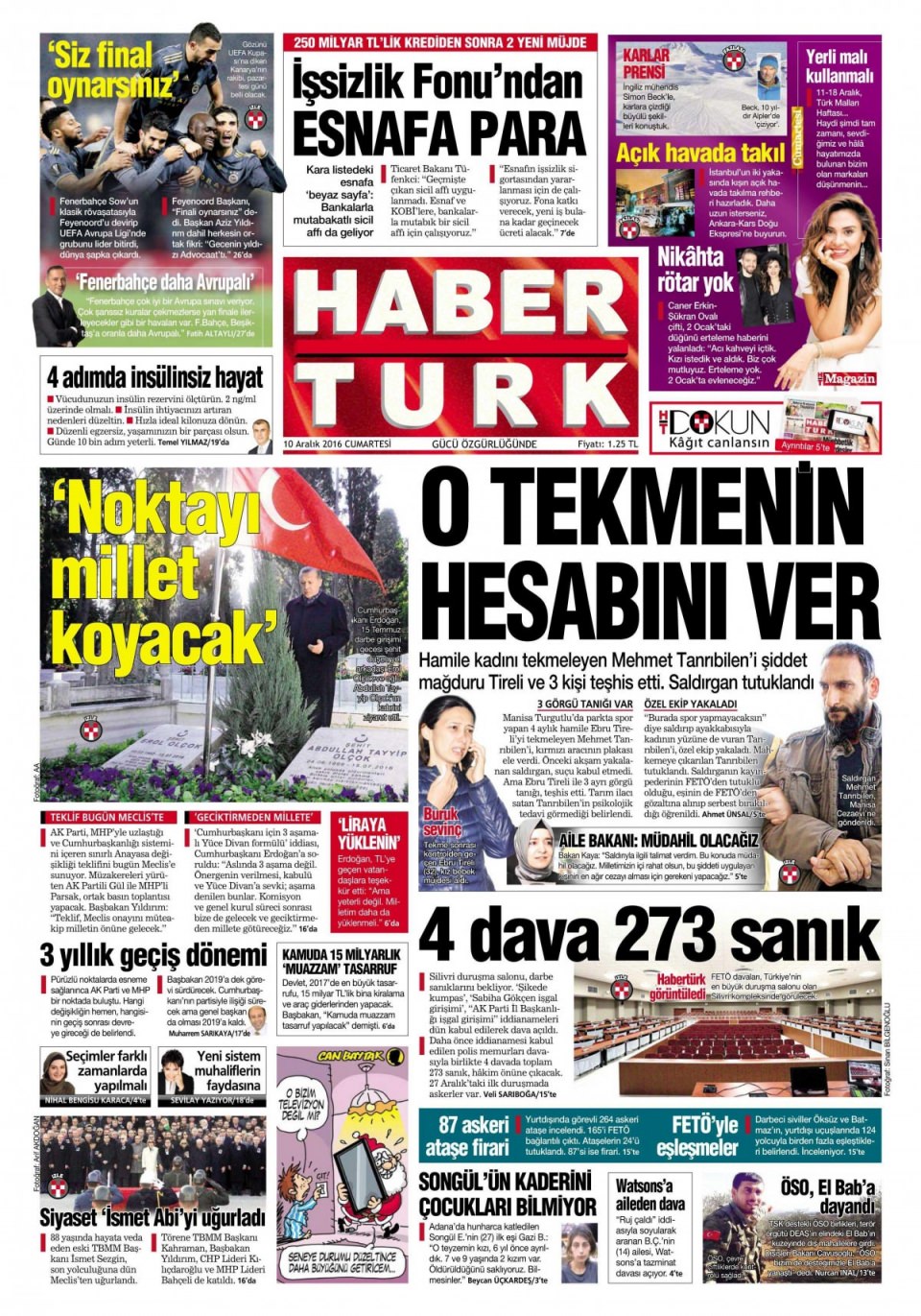 10 Aralık 2016 gazete manşetleri - 237