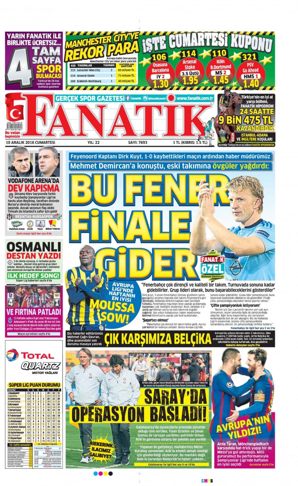 10 Aralık 2016 gazete manşetleri - 921