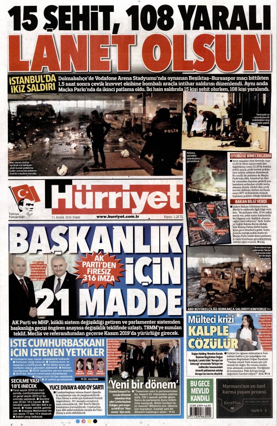Gazete Manşetleri (11.12.2016) - 2