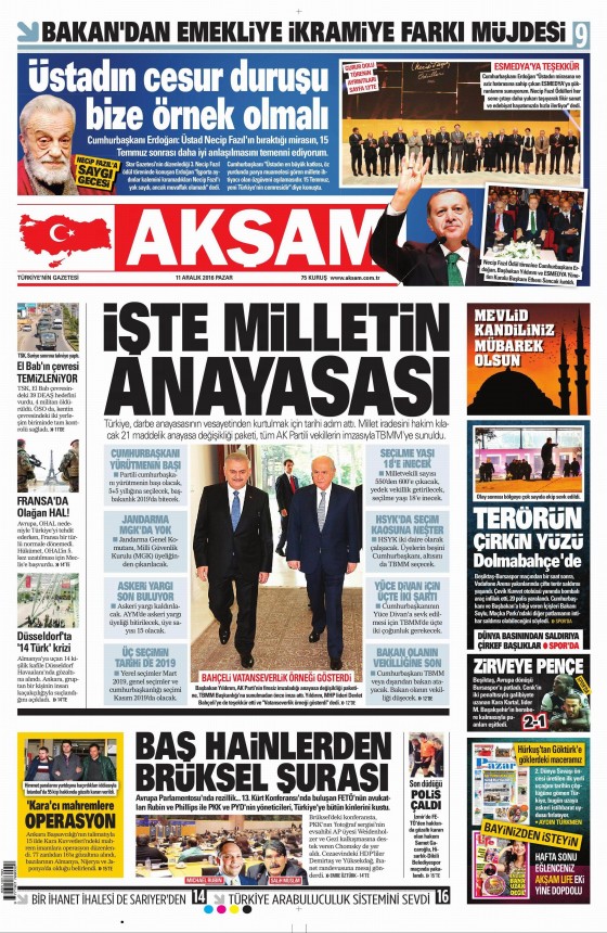Gazete Manşetleri (11.12.2016) - 10