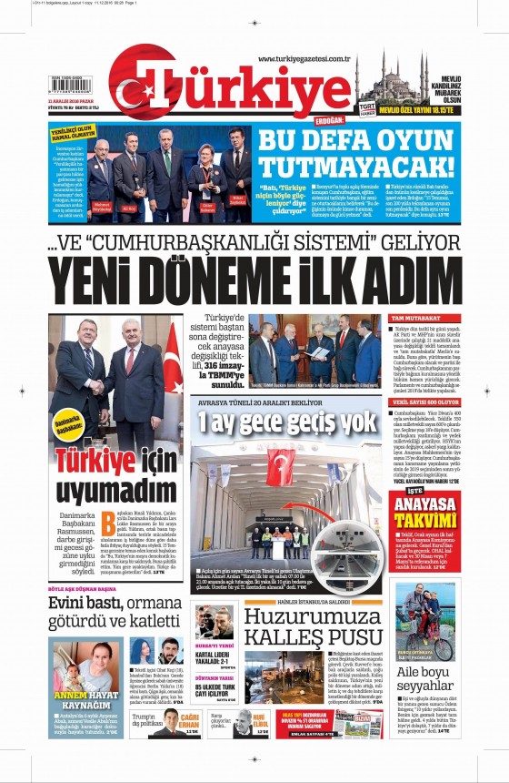 Gazete Manşetleri (11.12.2016) - 12
