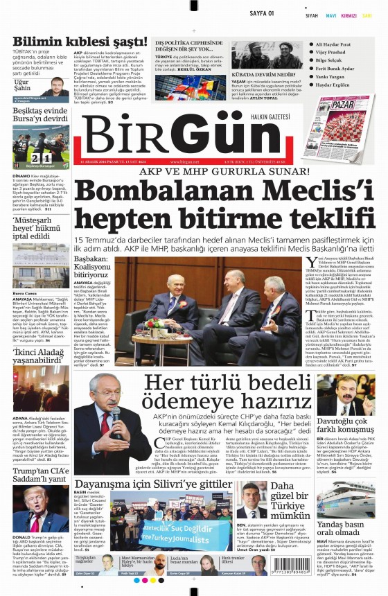 Gazete Manşetleri (11.12.2016) - 14