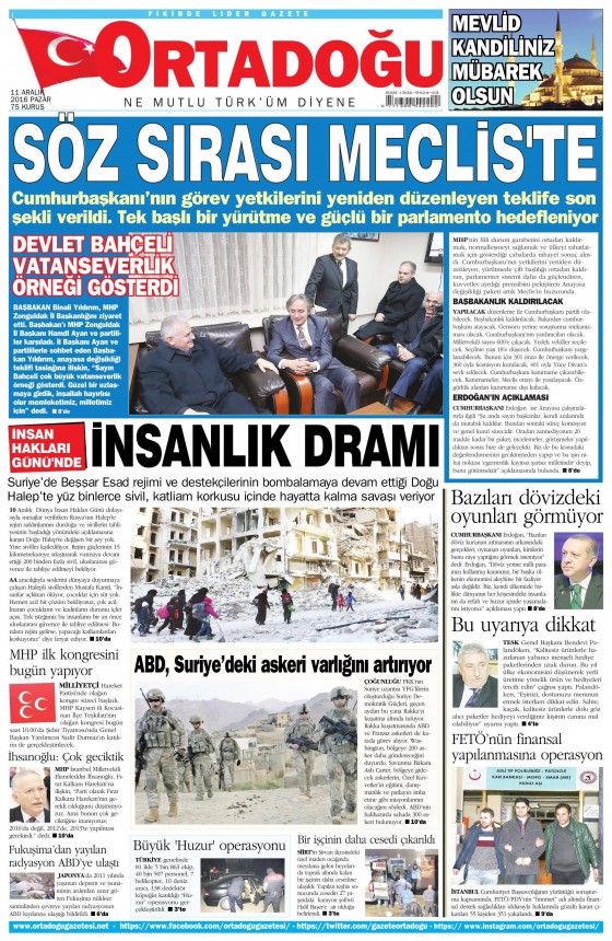 Gazete Manşetleri (11.12.2016) - 17