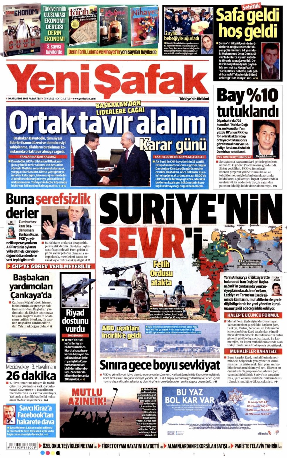 Gazeteler bugün ne yazdı? - 1