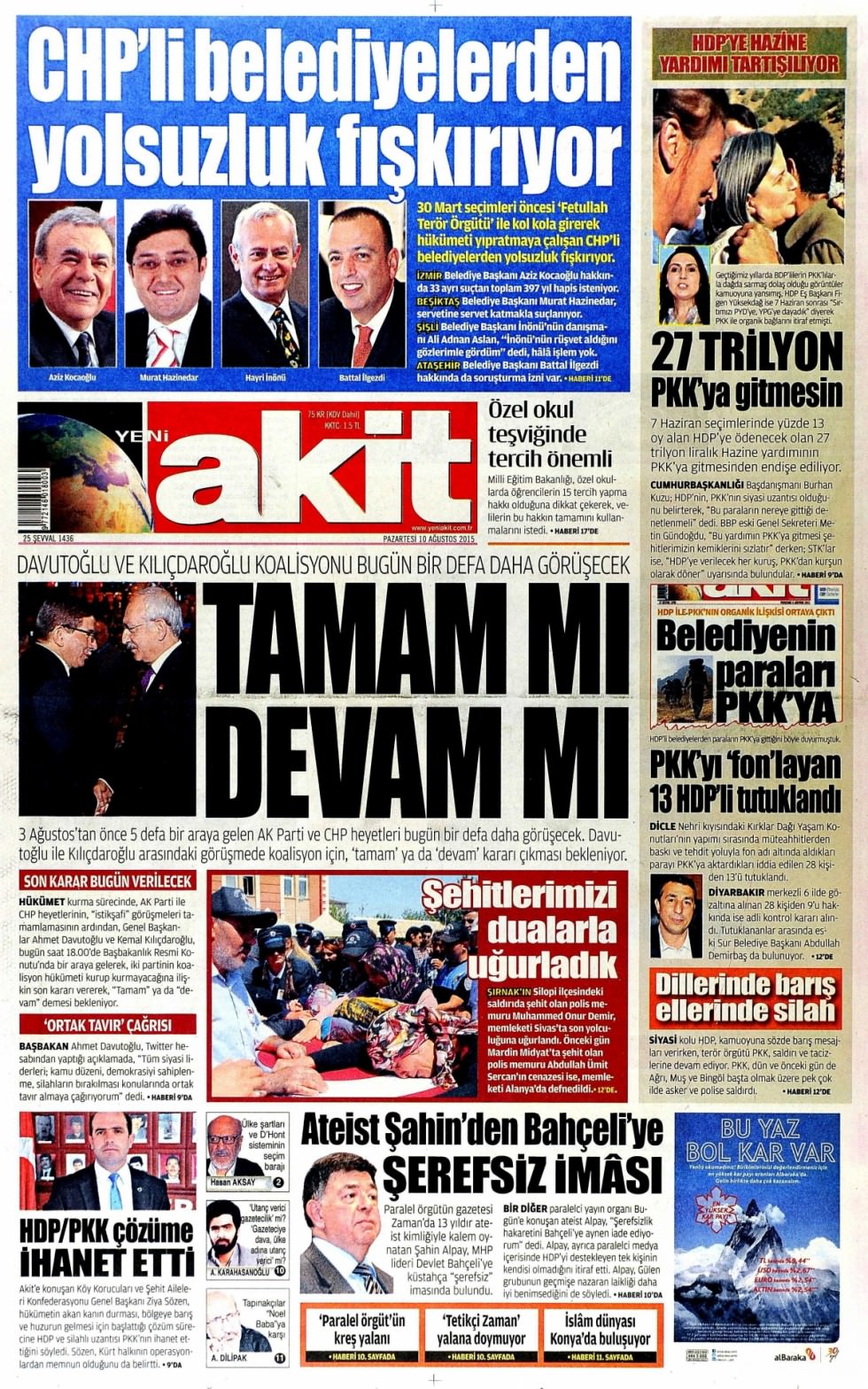 Gazeteler bugün ne yazdı? - 27