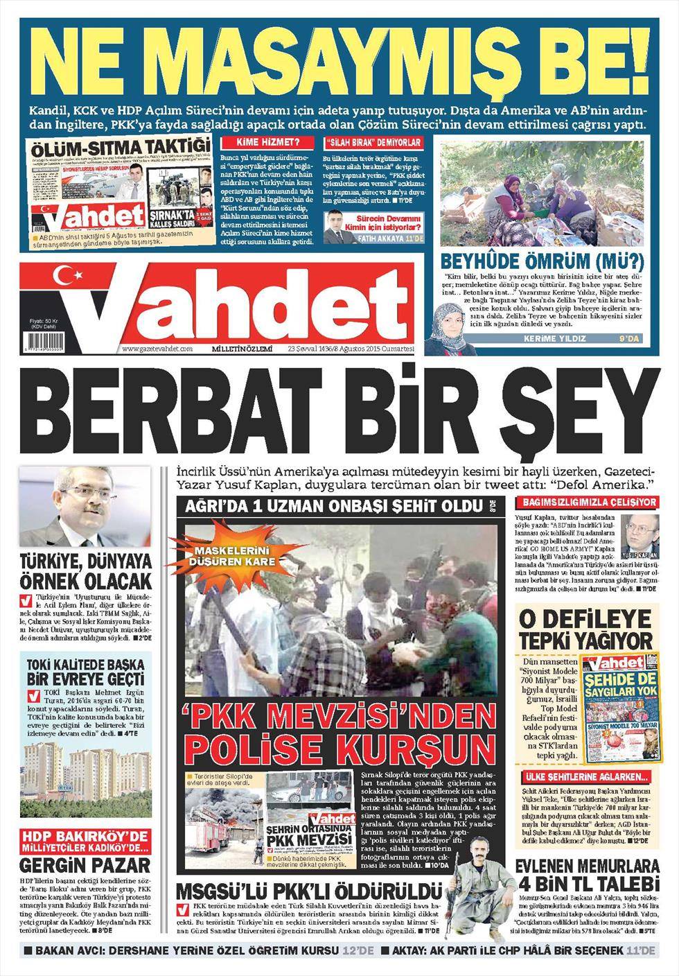 Gazeteler bugün ne yazdı? - 4