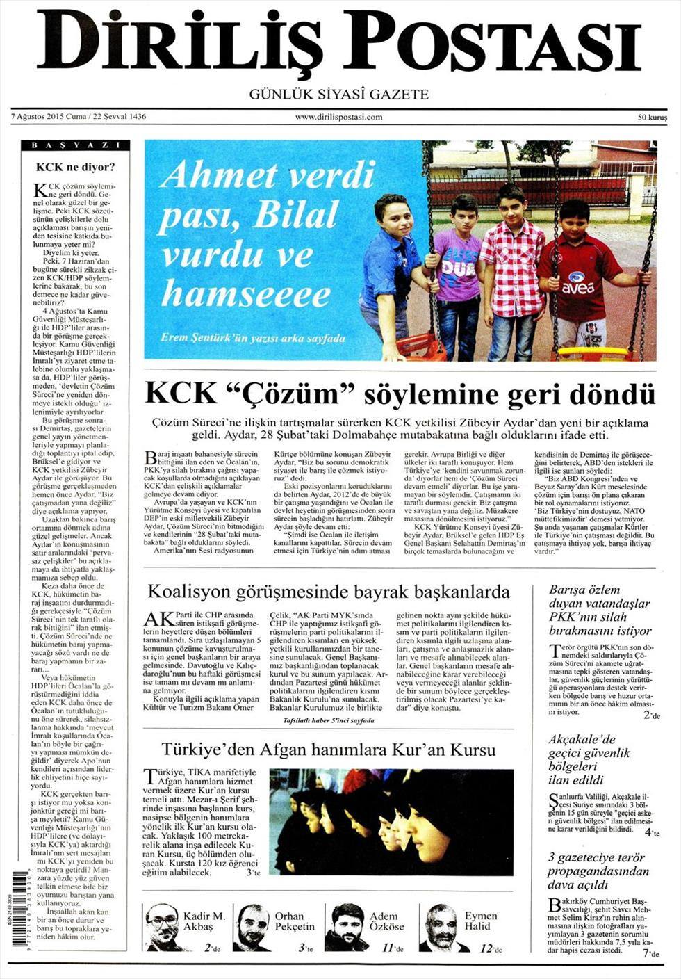 Gazeteler bugün ne yazdı? - 3