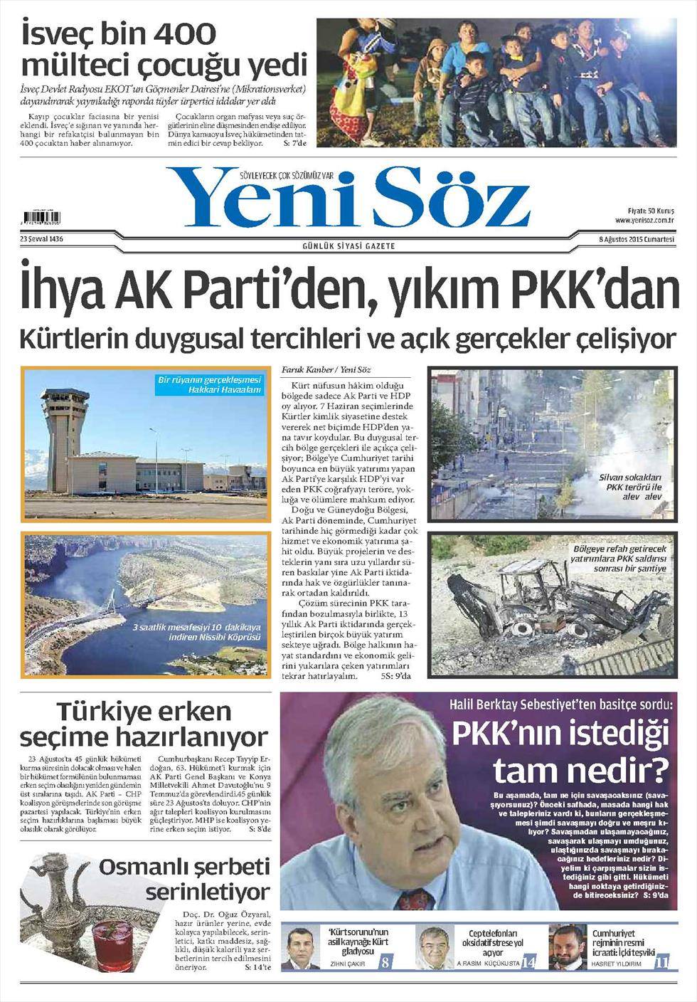 Gazeteler bugün ne yazdı? - 15