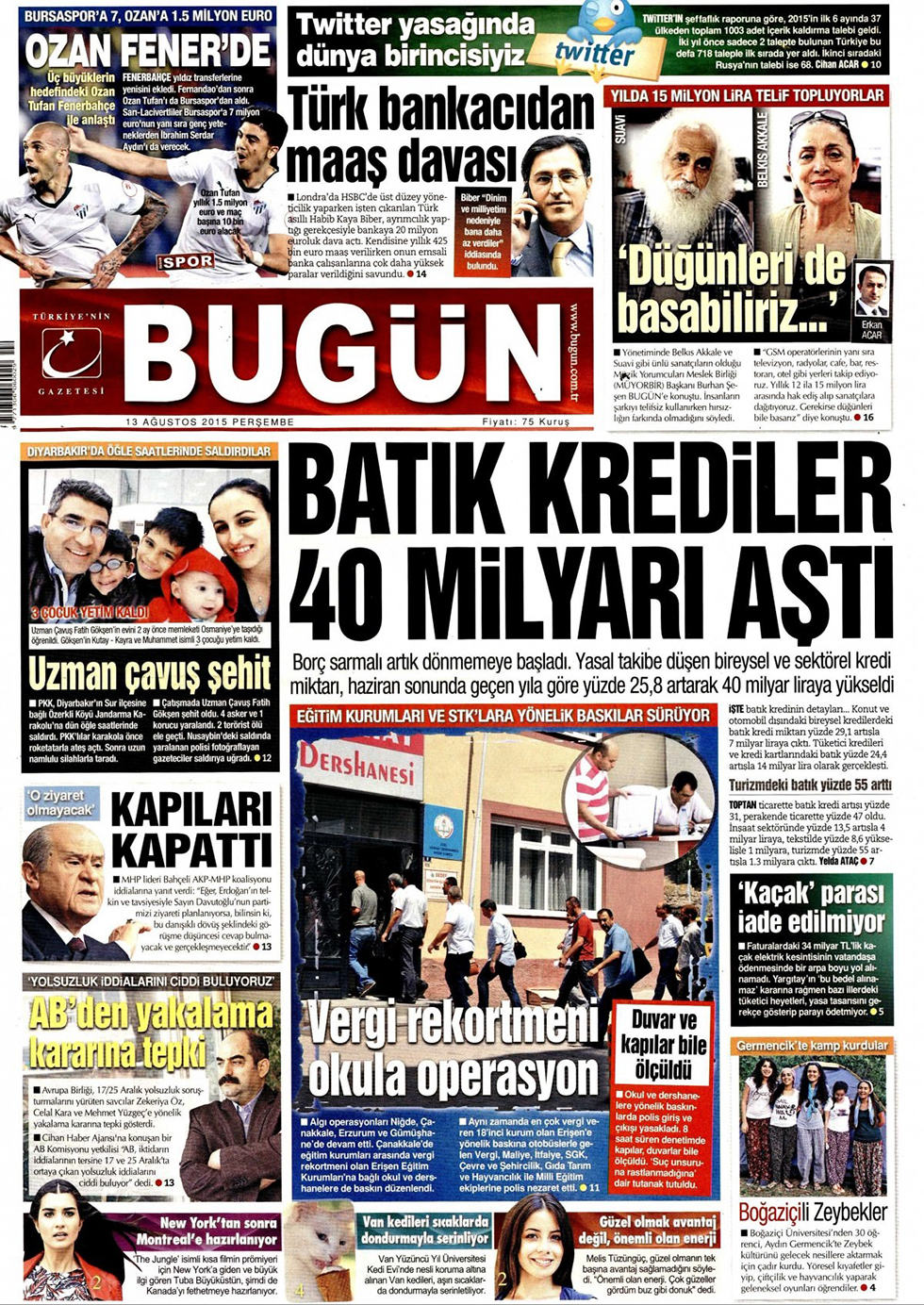 Gazeteler bugün ne yazdı? - 12