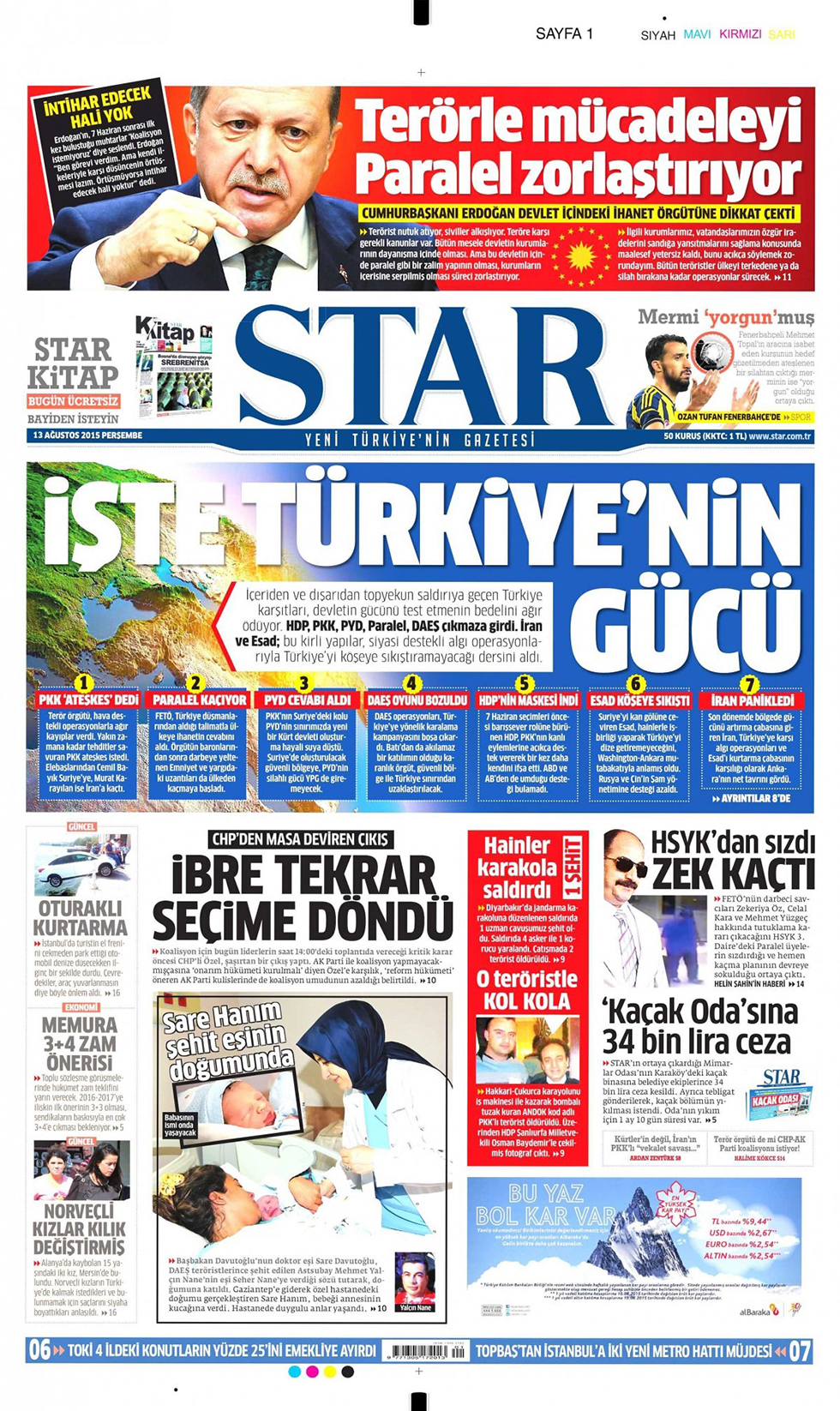 Gazeteler bugün ne yazdı? - 1