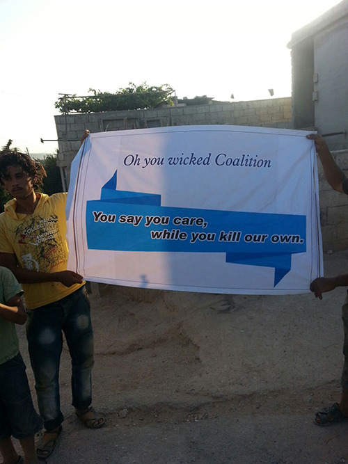 Atme'de koalisyon katliamı protesto edildi - 3