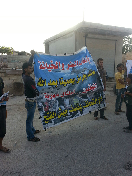 Atme'de koalisyon katliamı protesto edildi - 5