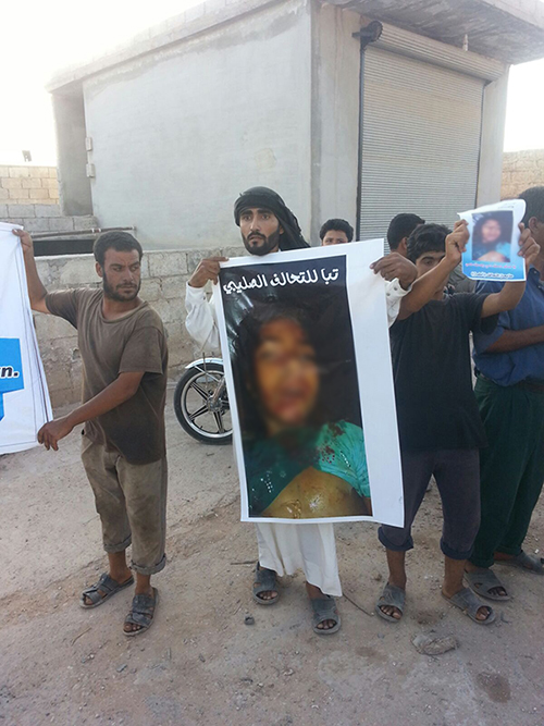 Atme'de koalisyon katliamı protesto edildi - 8