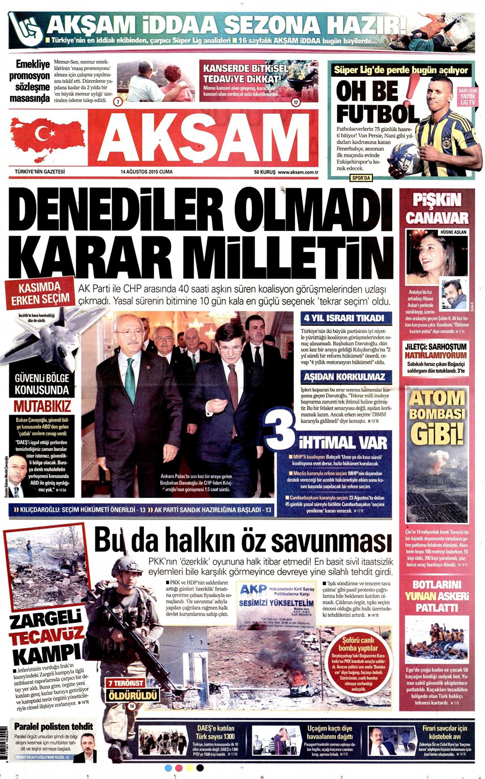 Gazeteler bugün ne yazdı? - 1