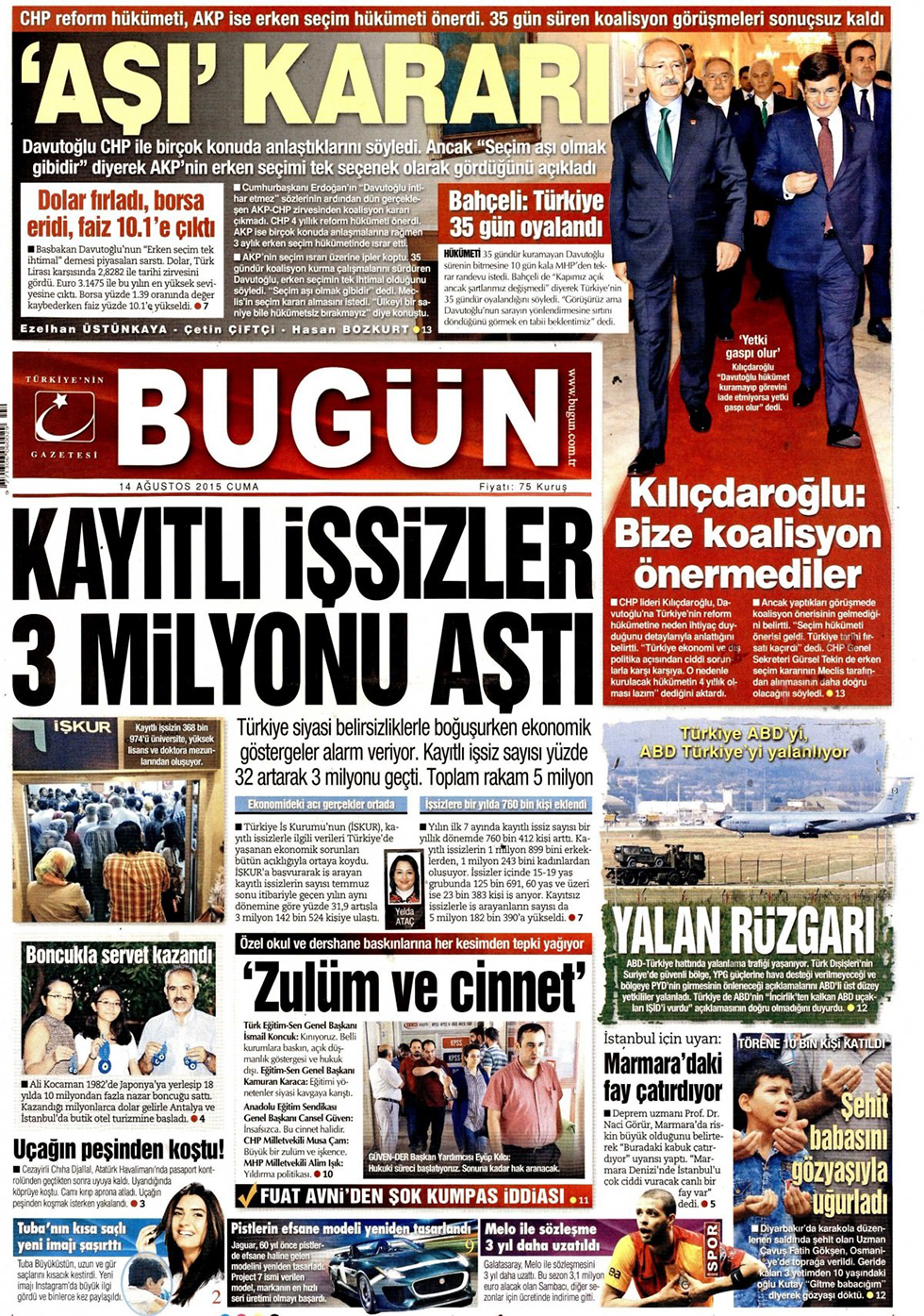 Gazeteler bugün ne yazdı? - 9