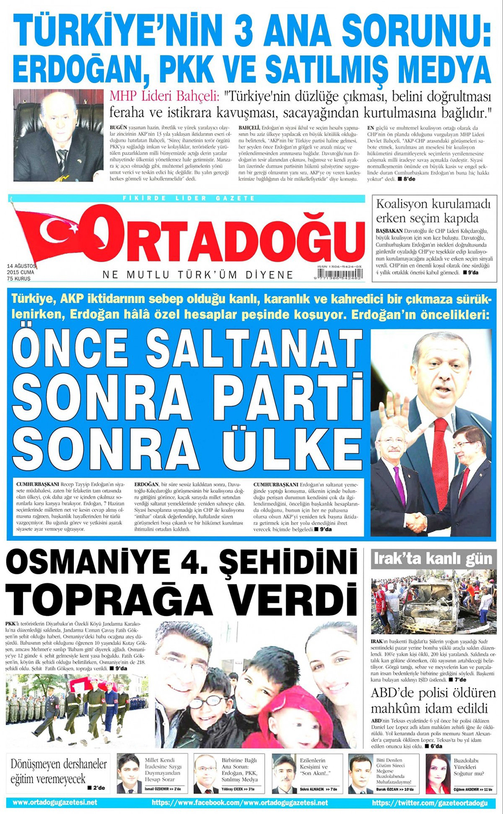 Gazeteler bugün ne yazdı? - 25