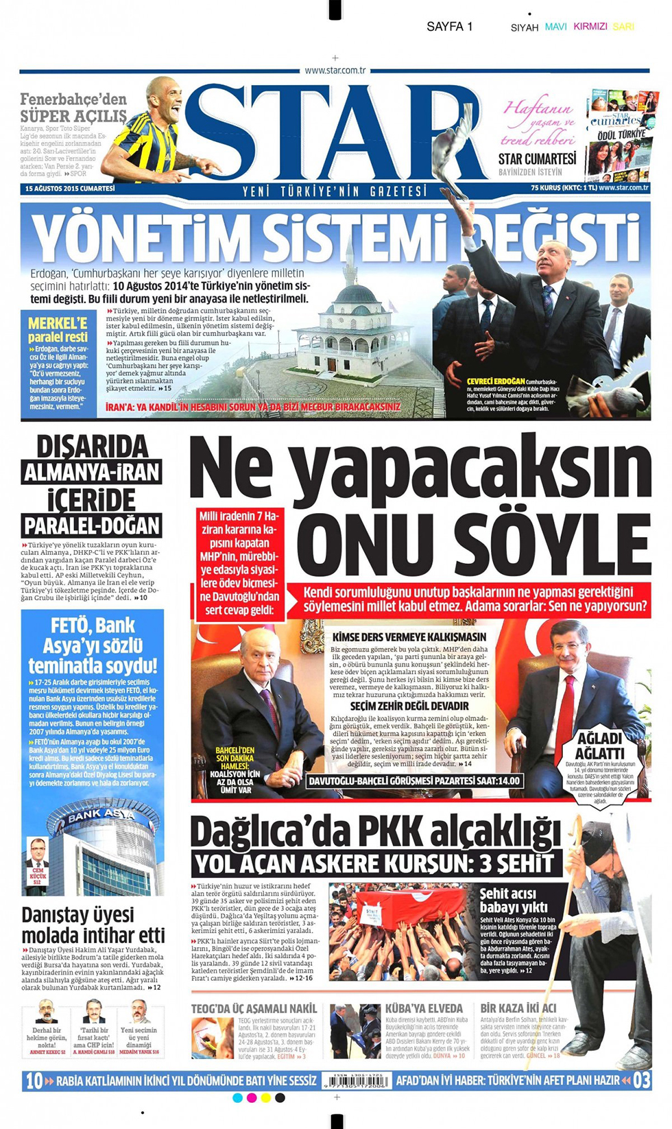 Gazeteler bugün ne yazdı? - 1