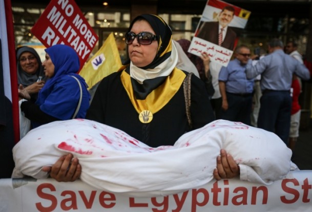 Rabia katliamı New York'ta protesto edildi - 1