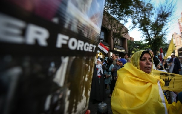 Rabia katliamı New York'ta protesto edildi - 6