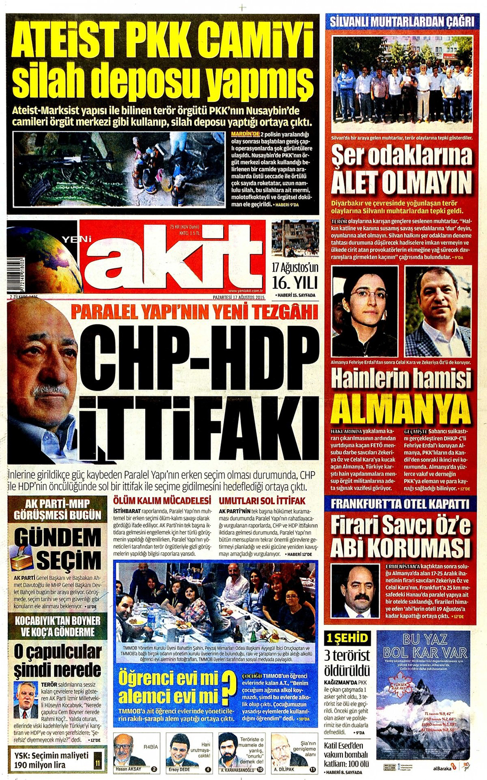 Gazeteler bugün ne yazdı? - 9