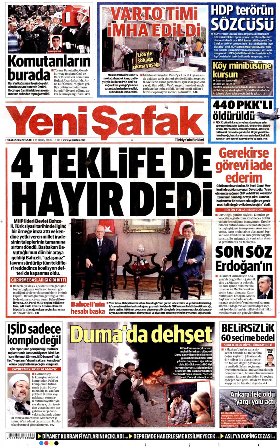 Gazeteler bugün ne yazdı? - 1