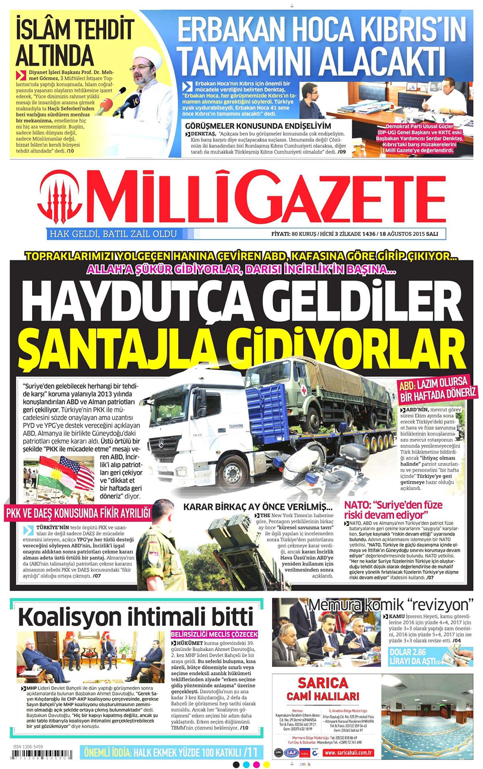 Gazeteler bugün ne yazdı? - 13