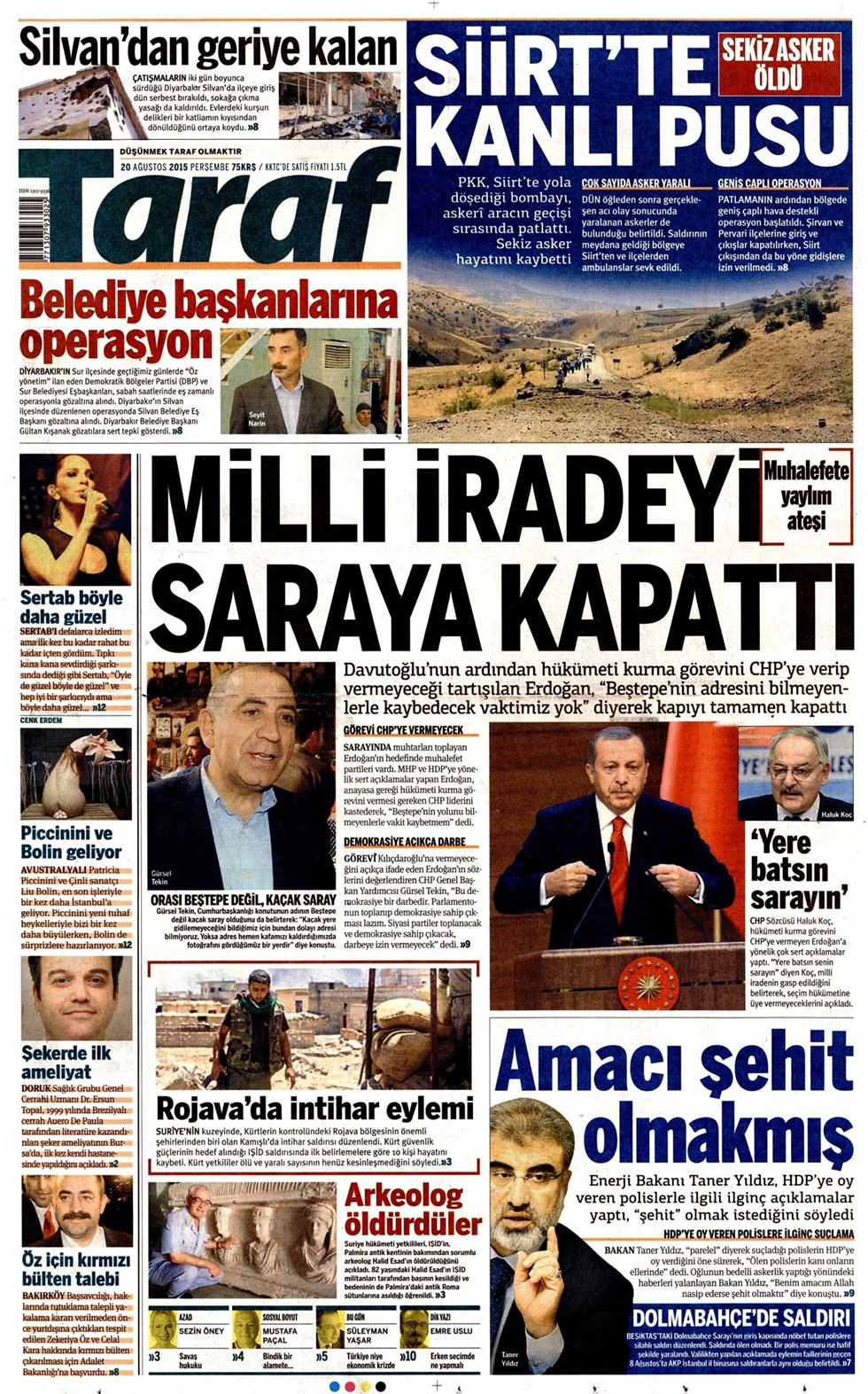 Gazeteler bugün ne yazdı? - 22