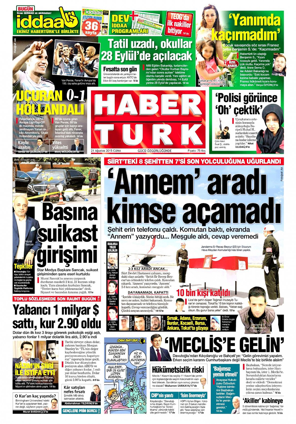 Gazeteler bugün ne yazdı? - 2