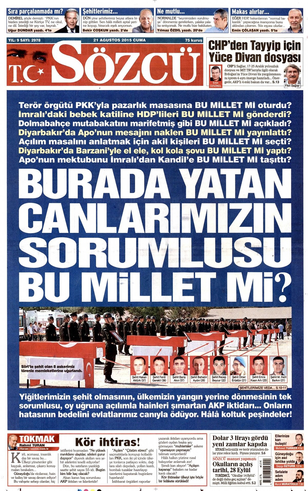 Gazeteler bugün ne yazdı? - 11