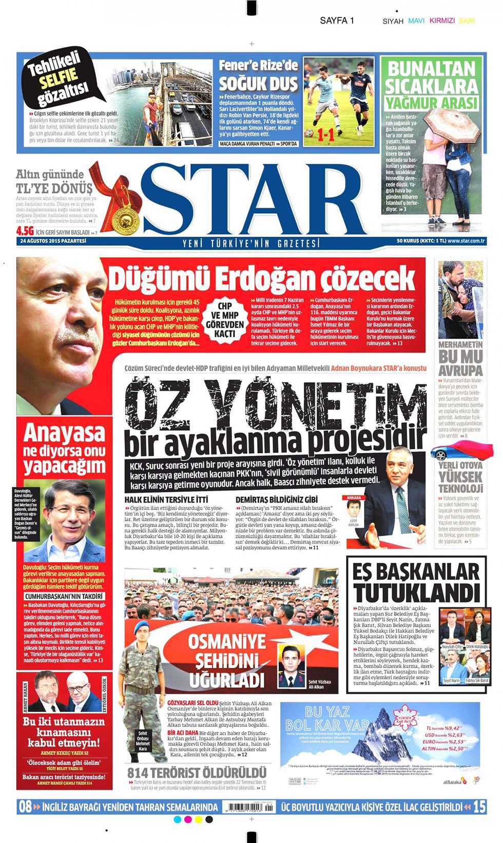 Gazeteler bugün ne yazdı? - 15