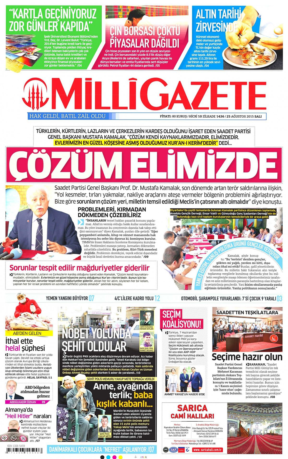 Gazeteler bugün ne yazdı? - 24