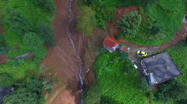 Selin verdiği hasar havadan görüntülendi - 531