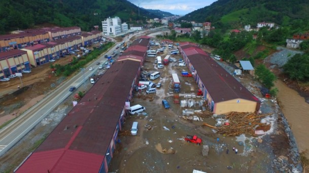 Selin verdiği hasar havadan görüntülendi - 870